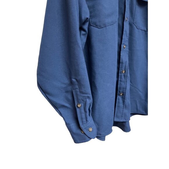 Cabela's Blue Button Up Collared Shirt Men's Size Large - Picture 3 of 9